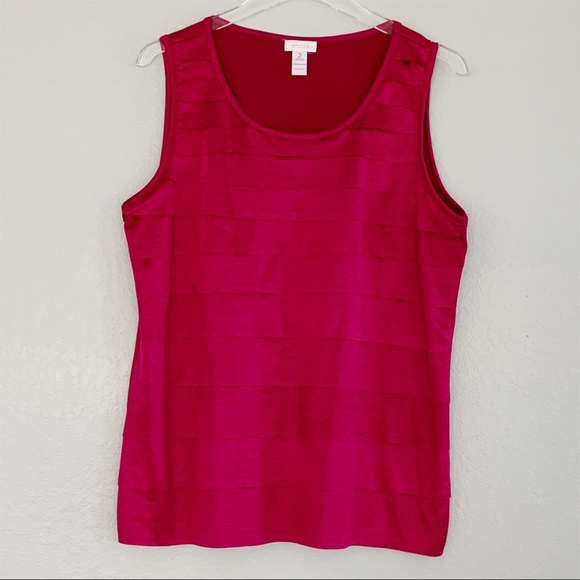 Chico's Tops - CHICO’s Stretchy Shell Floating Layers Top